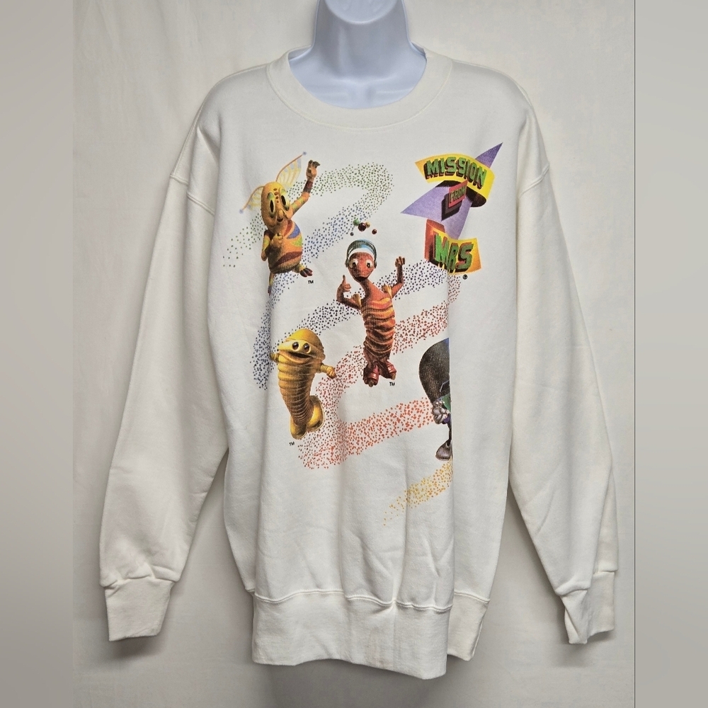 Cyrk Sport L Sweatshirt Mission From Mars Cartoon Characters Fleece Lining